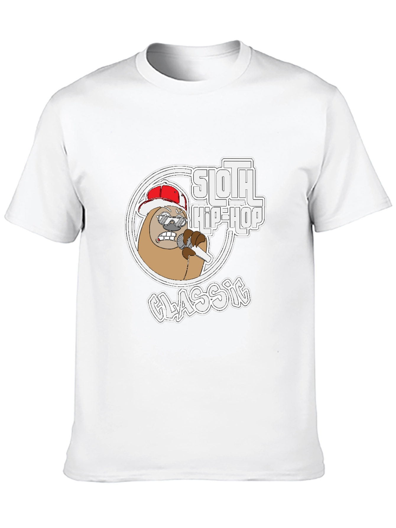 Sloth Hip-Hop Classic Graphic Tee