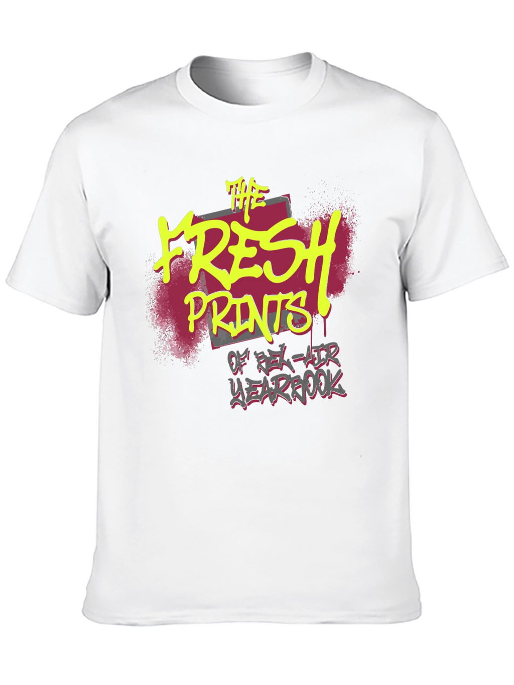 Fresh Prints Yearbook Black Graphic Tee
