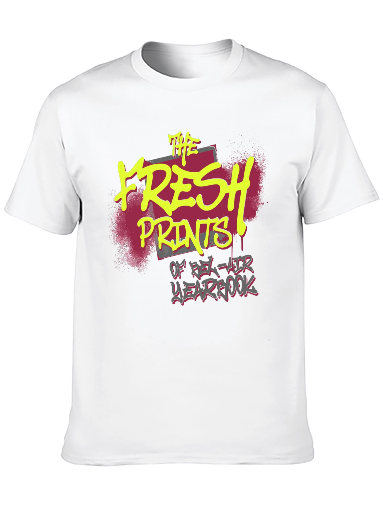 Fresh Prints Yearbook Black Graphic Tee
