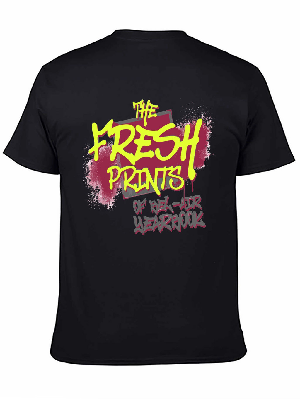 Fresh Prints Yearbook Black Graphic Tee