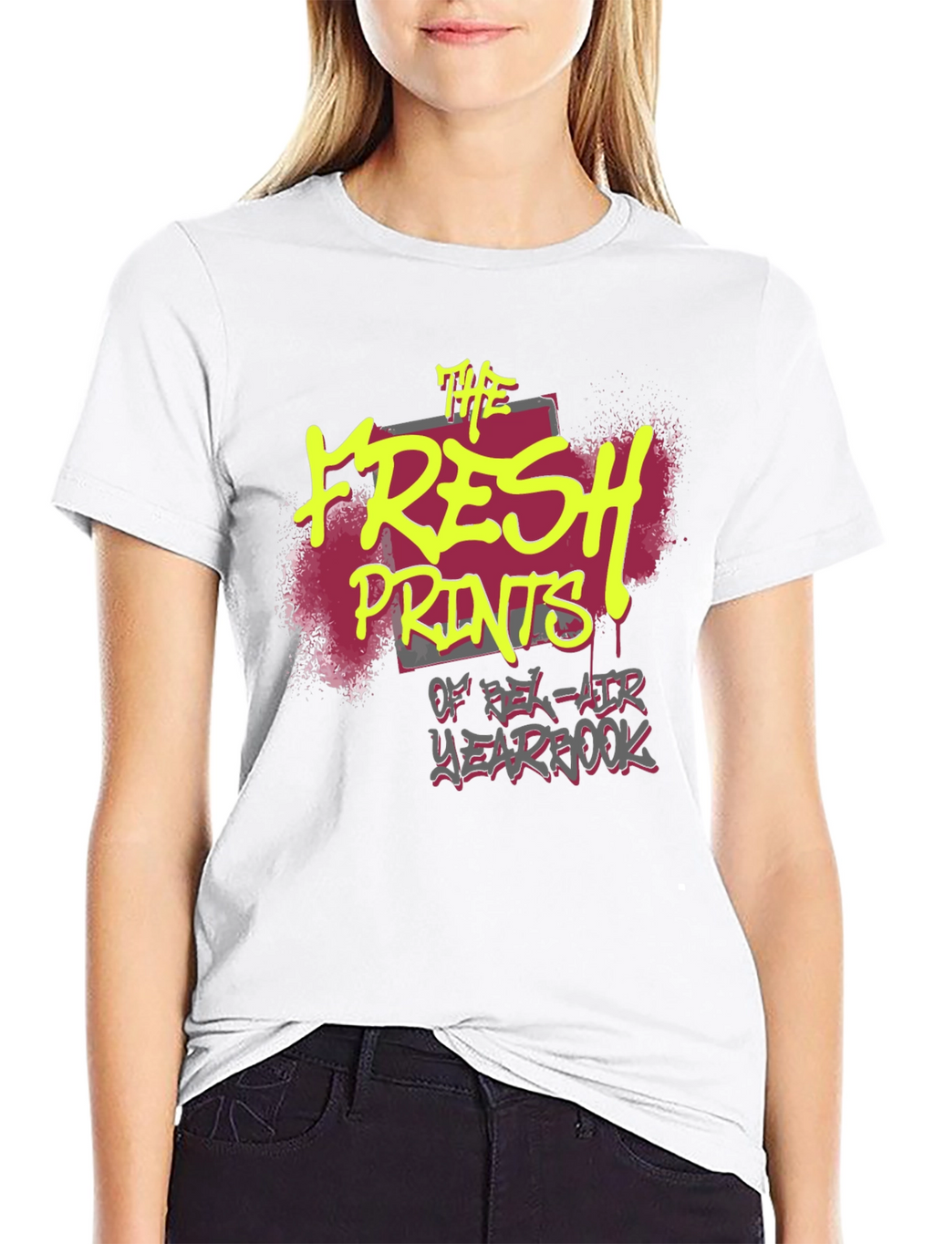 Fresh Prints Yearbook Black Graphic Tee