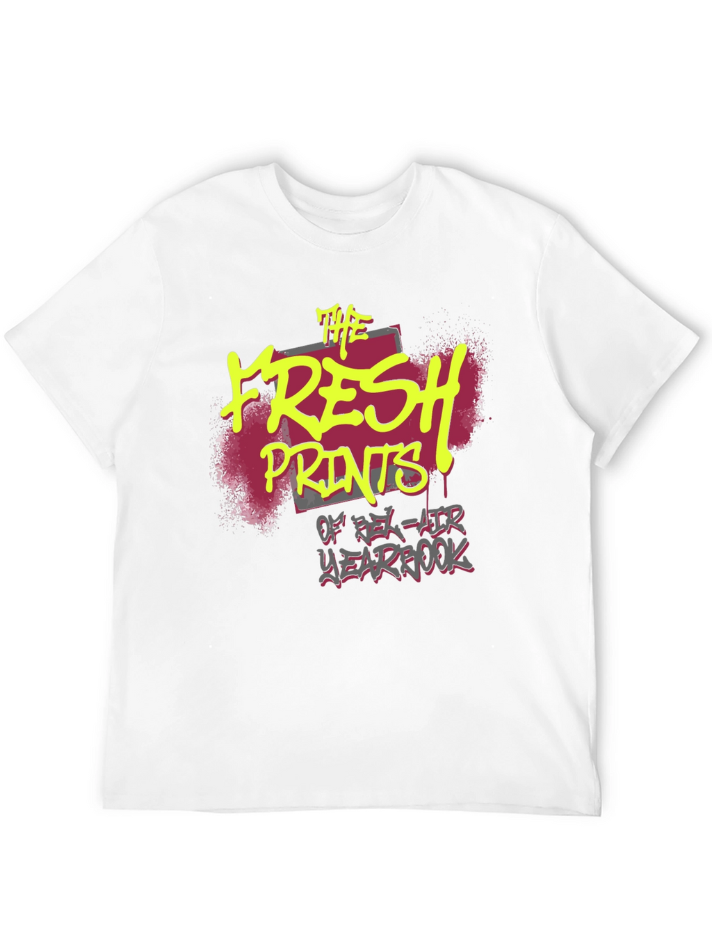 Fresh Prints Yearbook Black Graphic Tee