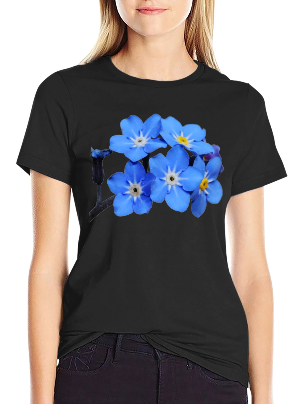 Forget-Me-Not Flower Graphic Tee