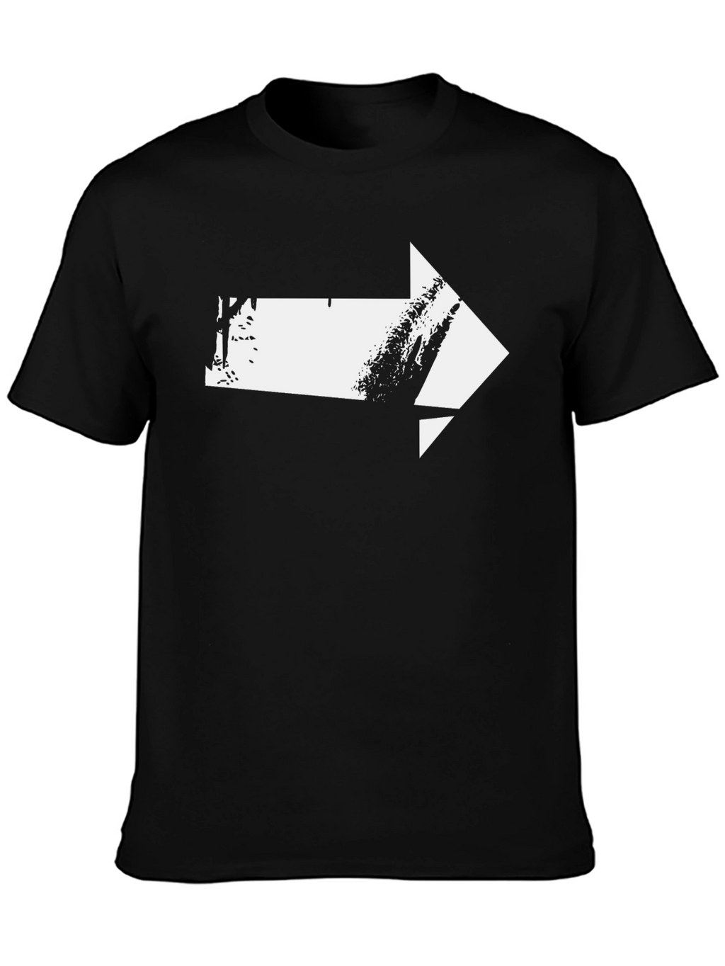 Arrow Graphic T-Shirt - Modern Design Black Tee