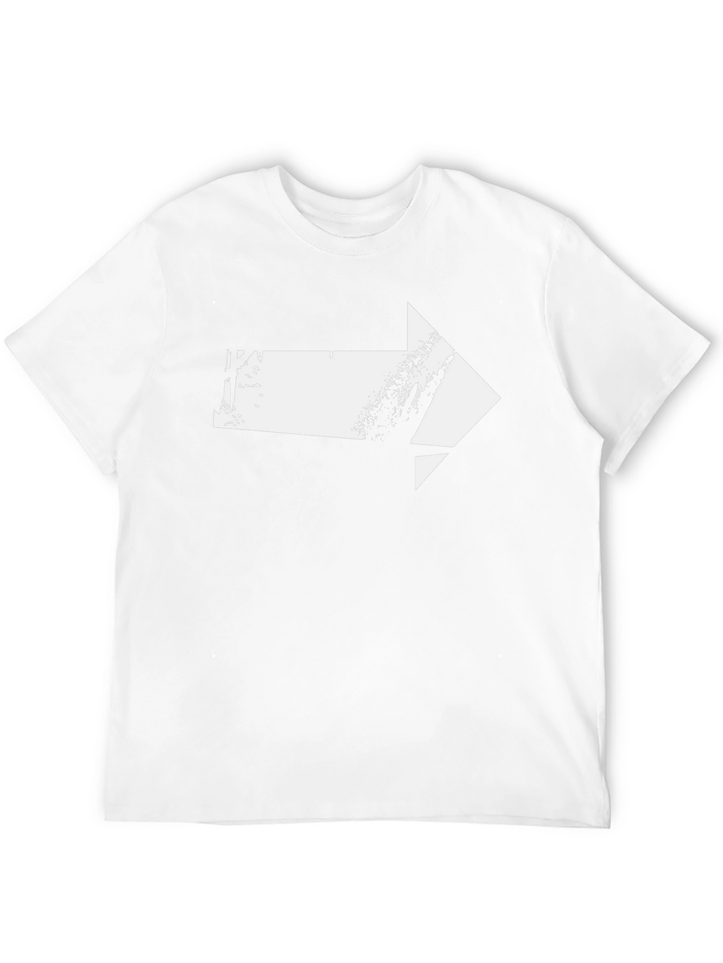 Arrow Graphic T-Shirt - Modern Design Black Tee