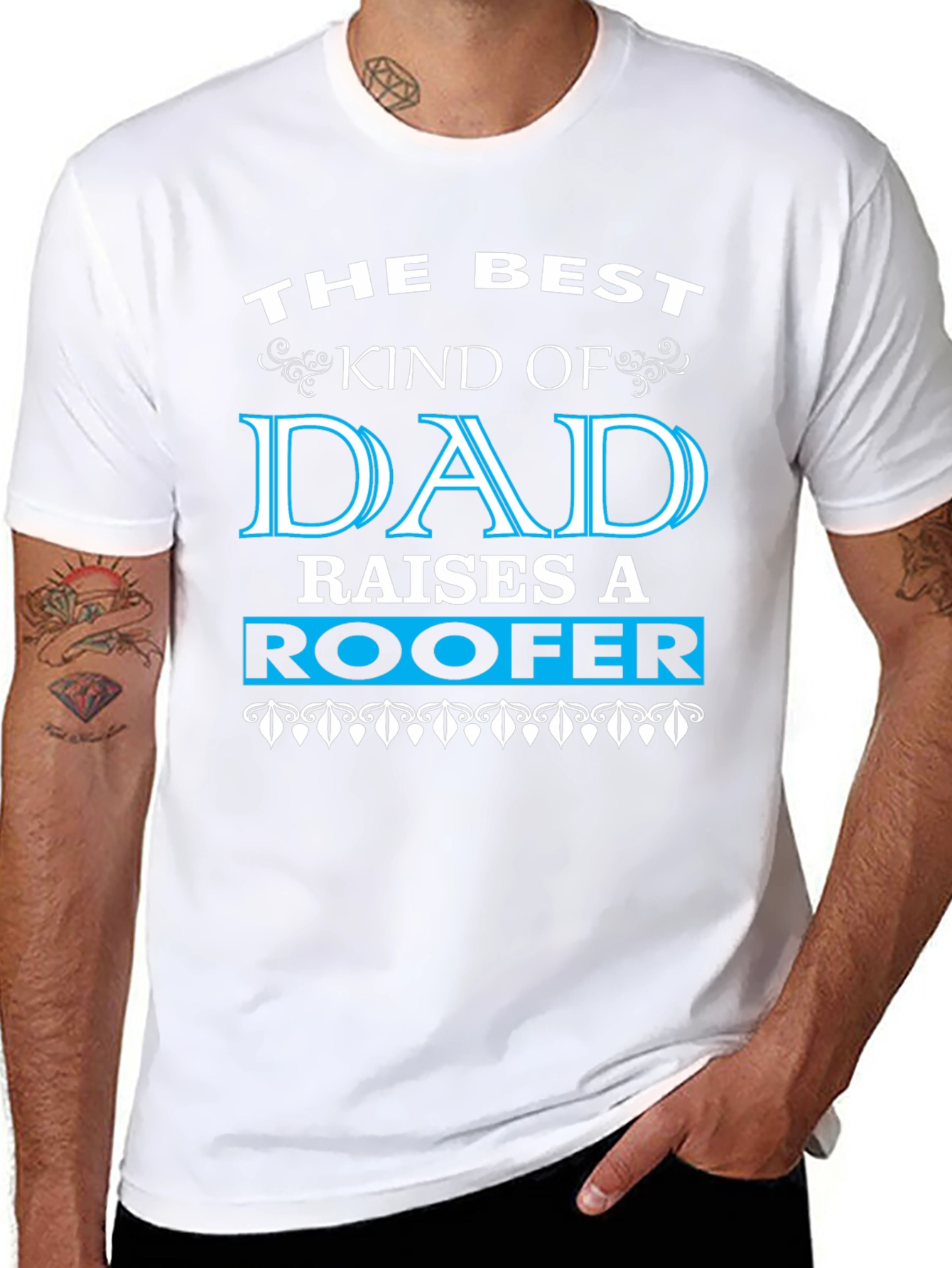 Best Kind of Dad Raises a Roofer T-Shirt