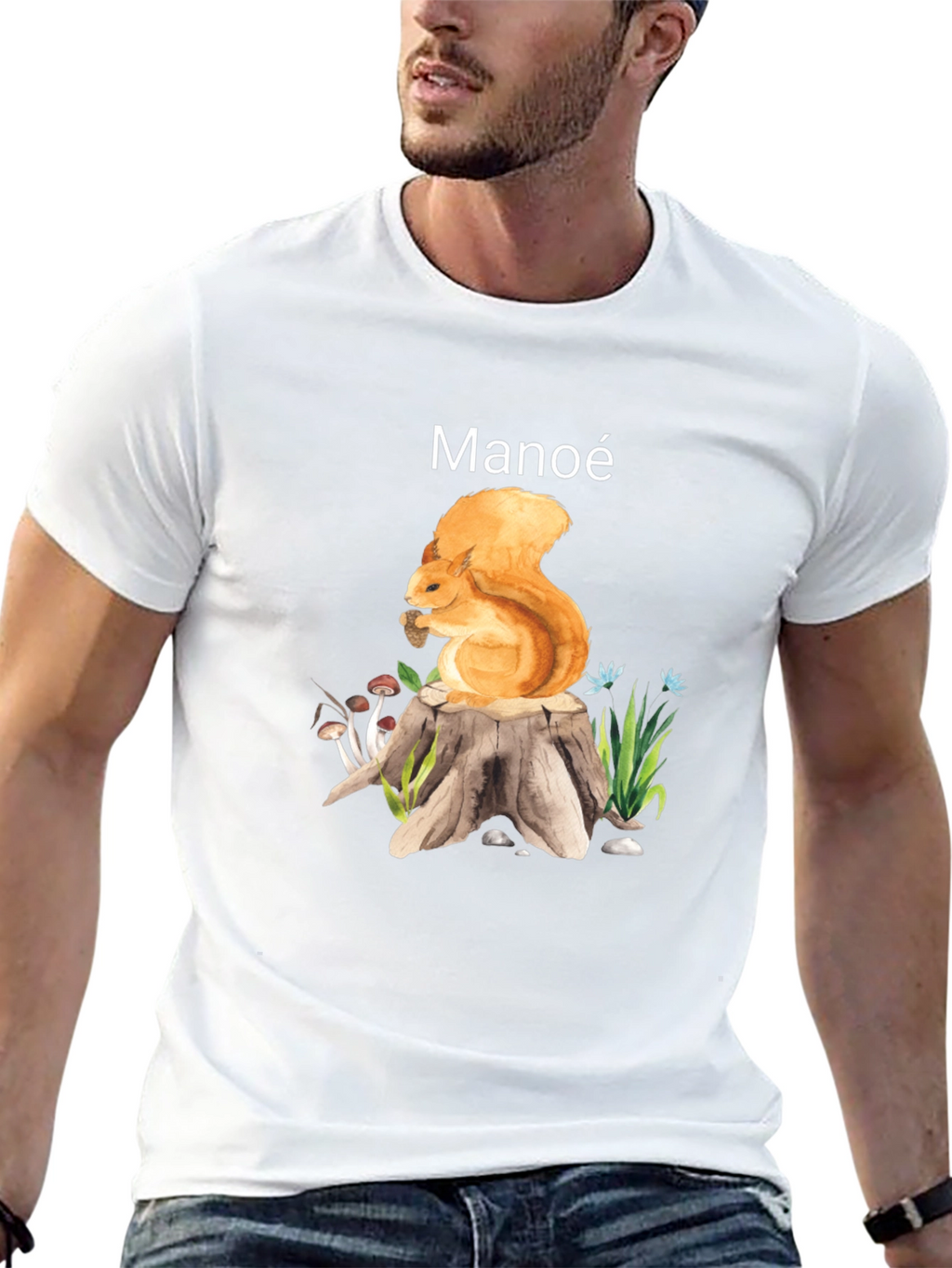 Manoe Squirrel Graphic Tee
