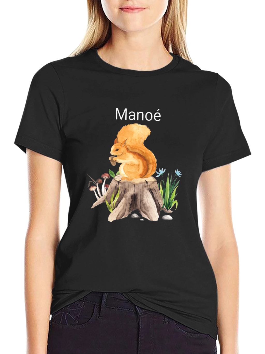 Manoe Squirrel Graphic Tee