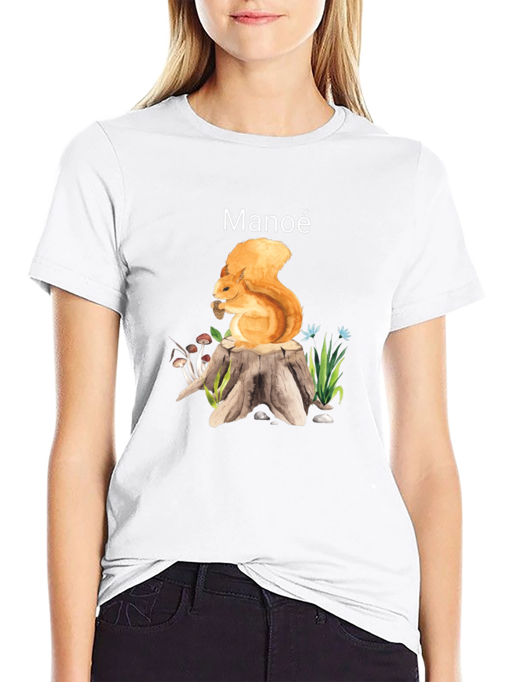 Manoe Squirrel Graphic Tee