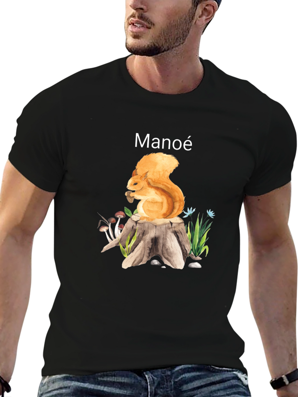Manoe Squirrel Graphic Tee