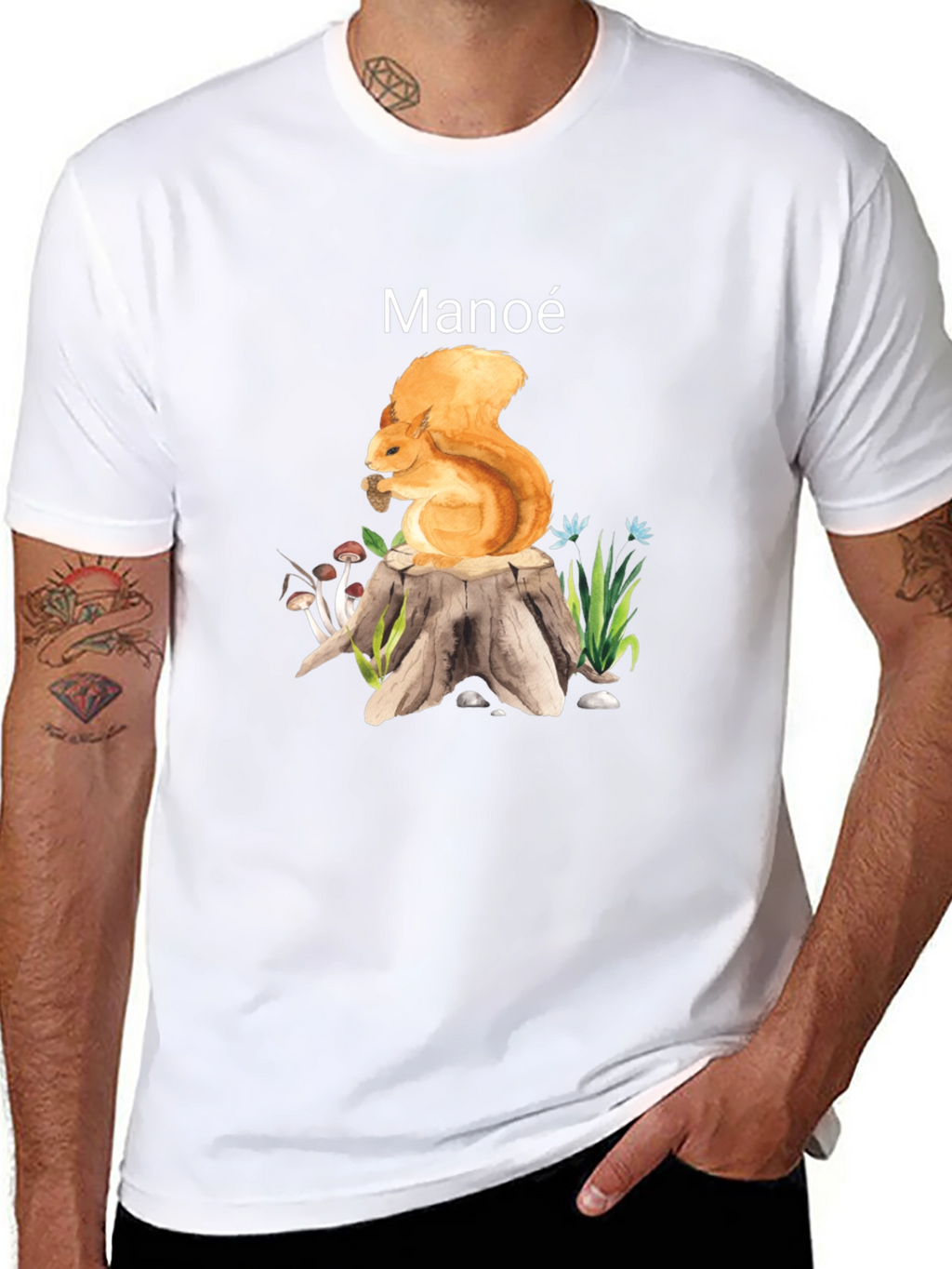 Manoe Squirrel Graphic Tee