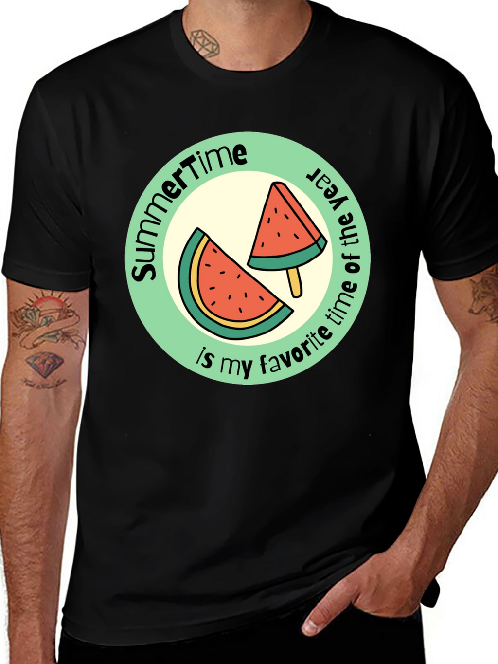 Summertime Watermelon Graphic Tee