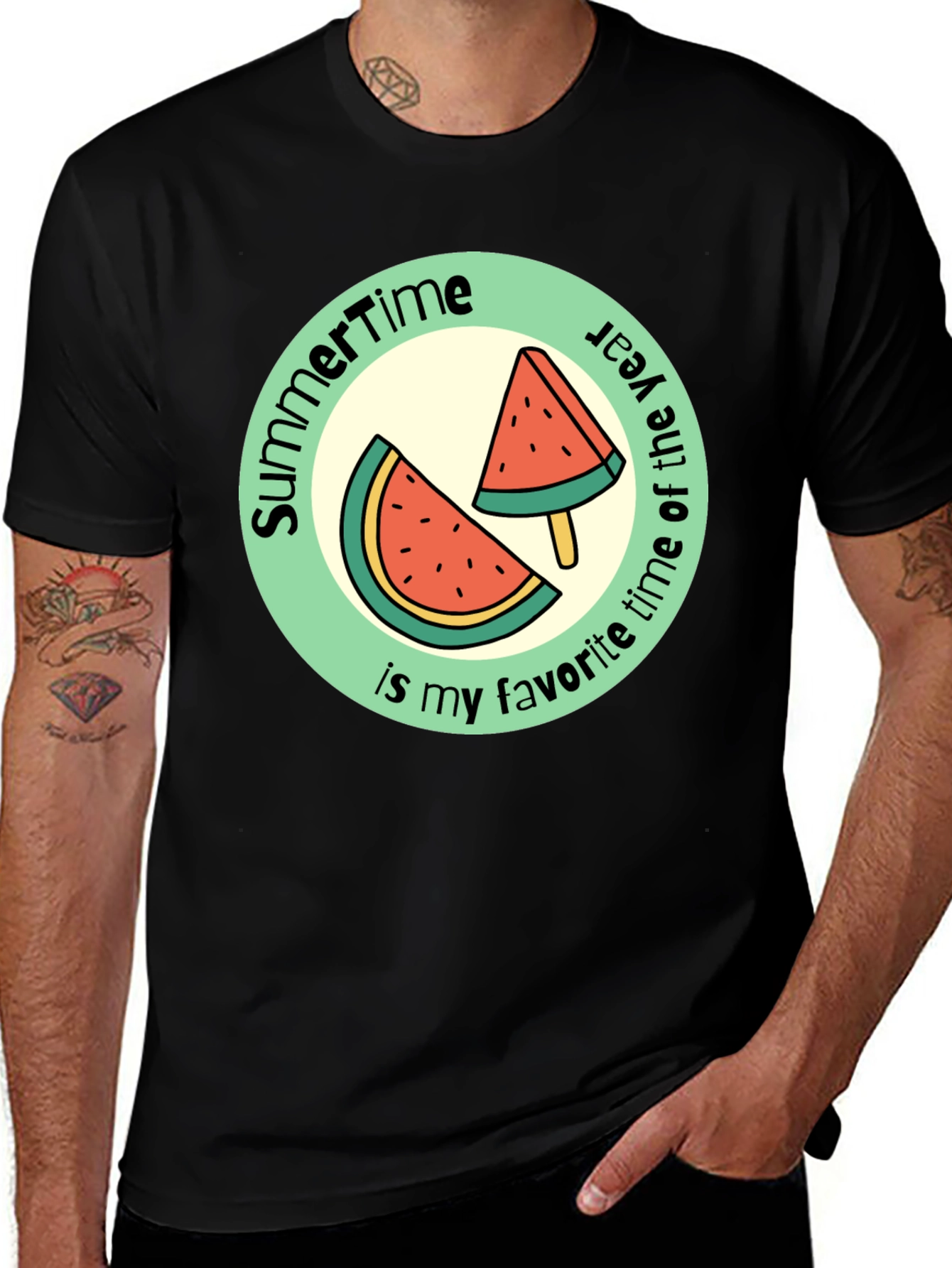 Summertime Watermelon Graphic Tee