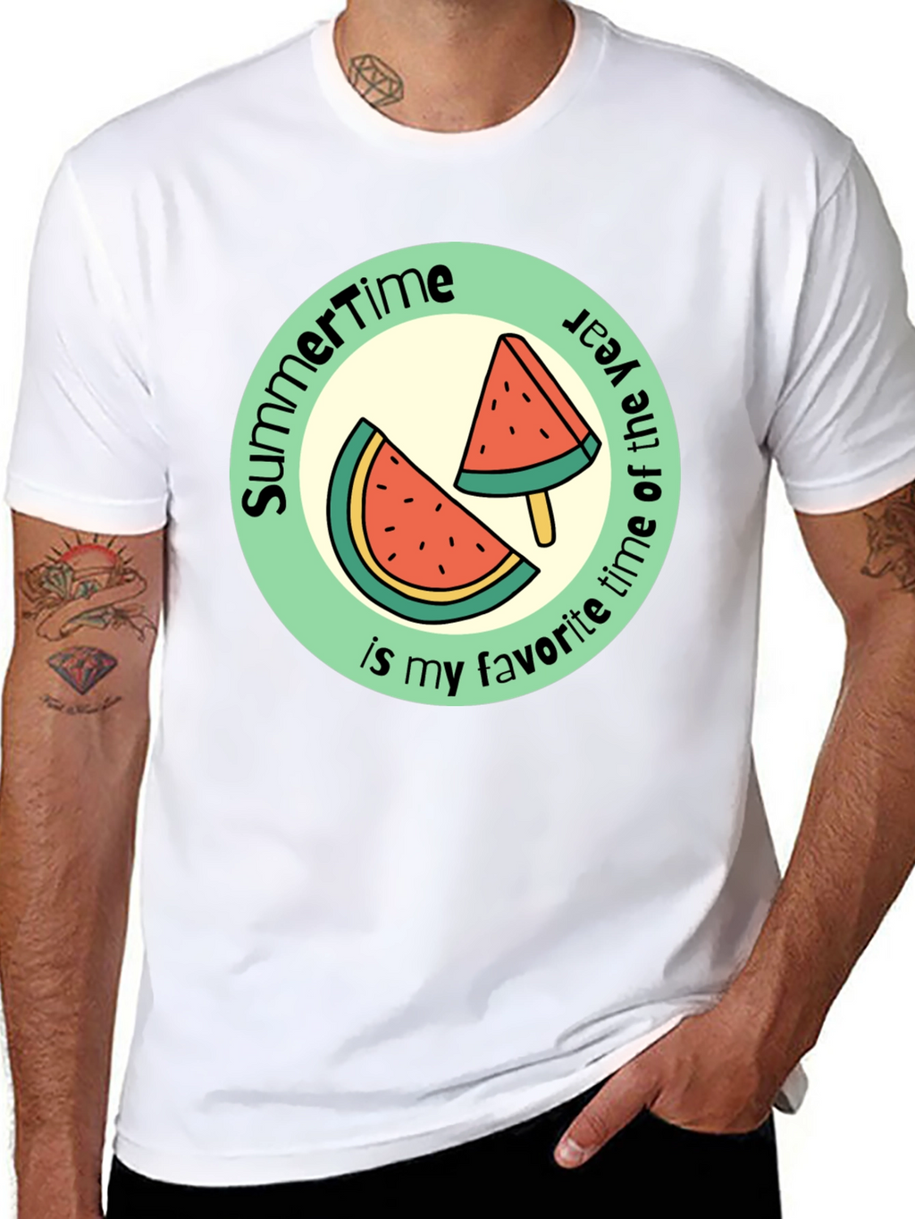 Summertime Watermelon Graphic Tee