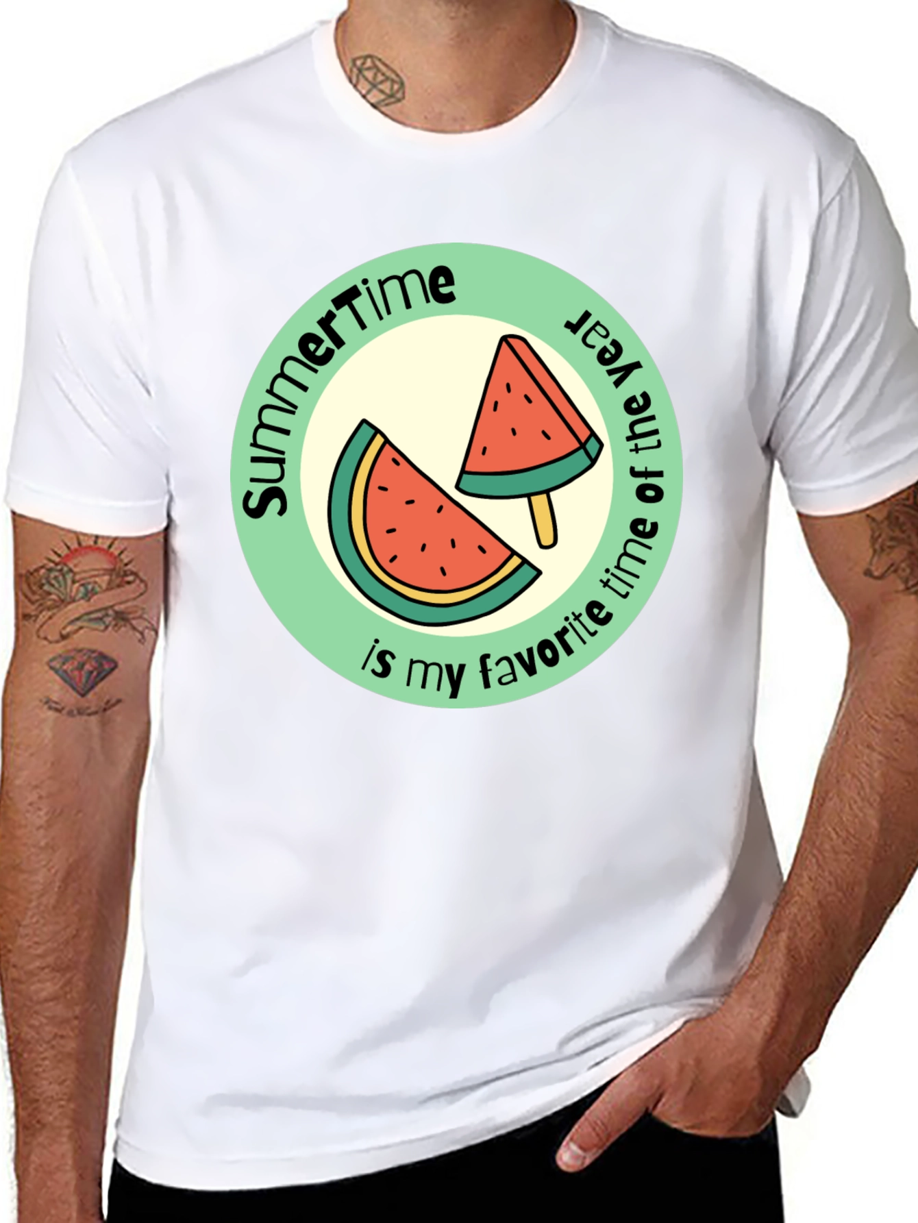 Summertime Watermelon Graphic Tee