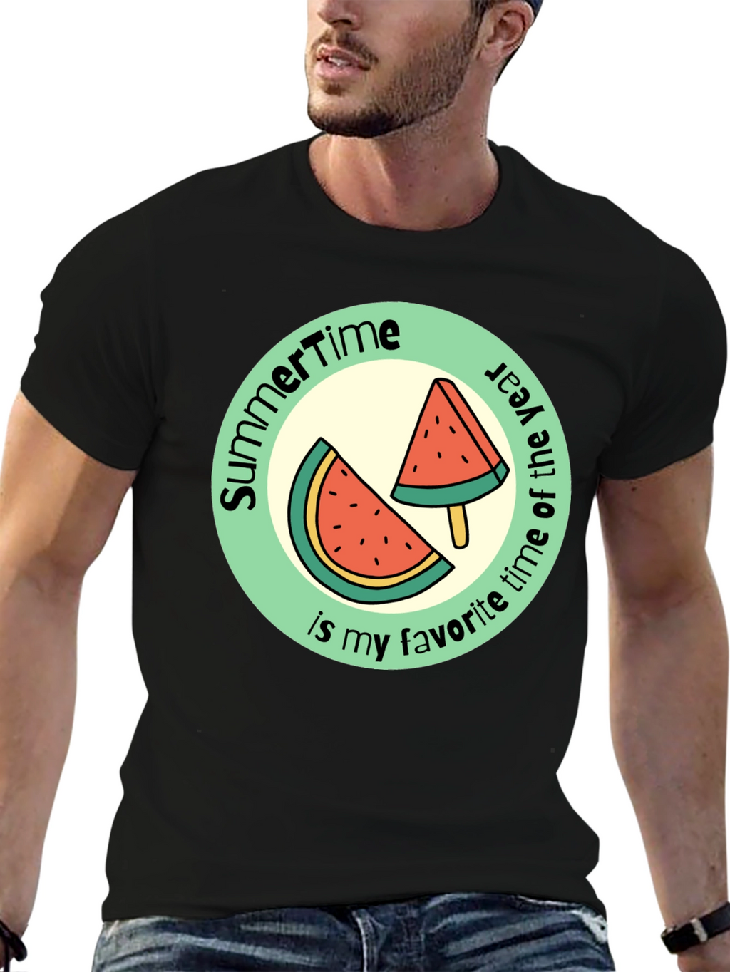 Summertime Watermelon Graphic Tee