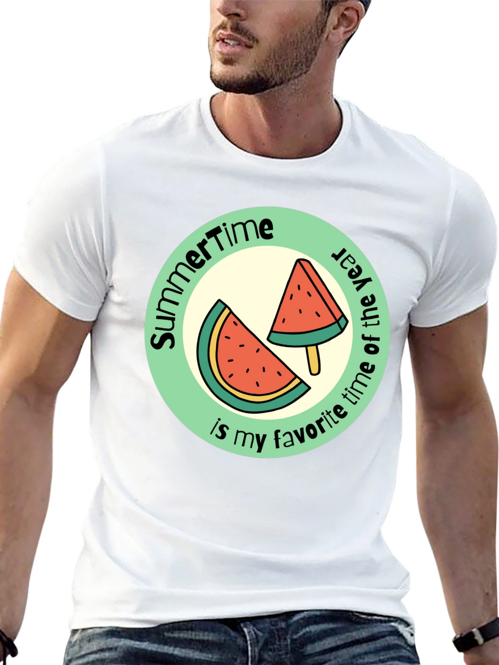 Summertime Watermelon Graphic Tee