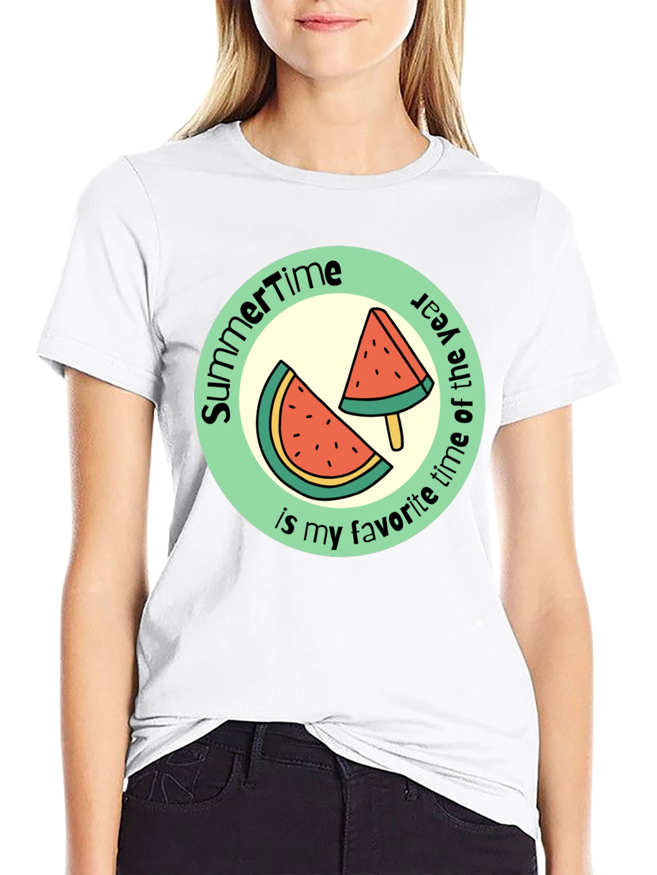 Summertime Watermelon Graphic Tee