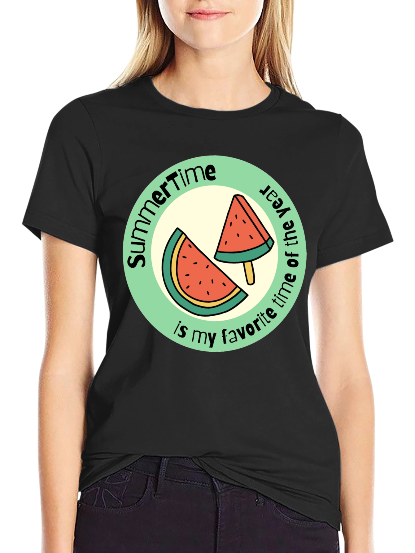 Summertime Watermelon Graphic Tee