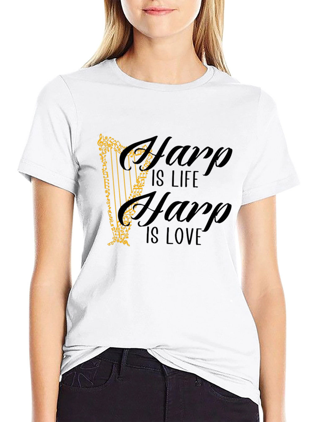 Harp is Life Harp is Love Tee