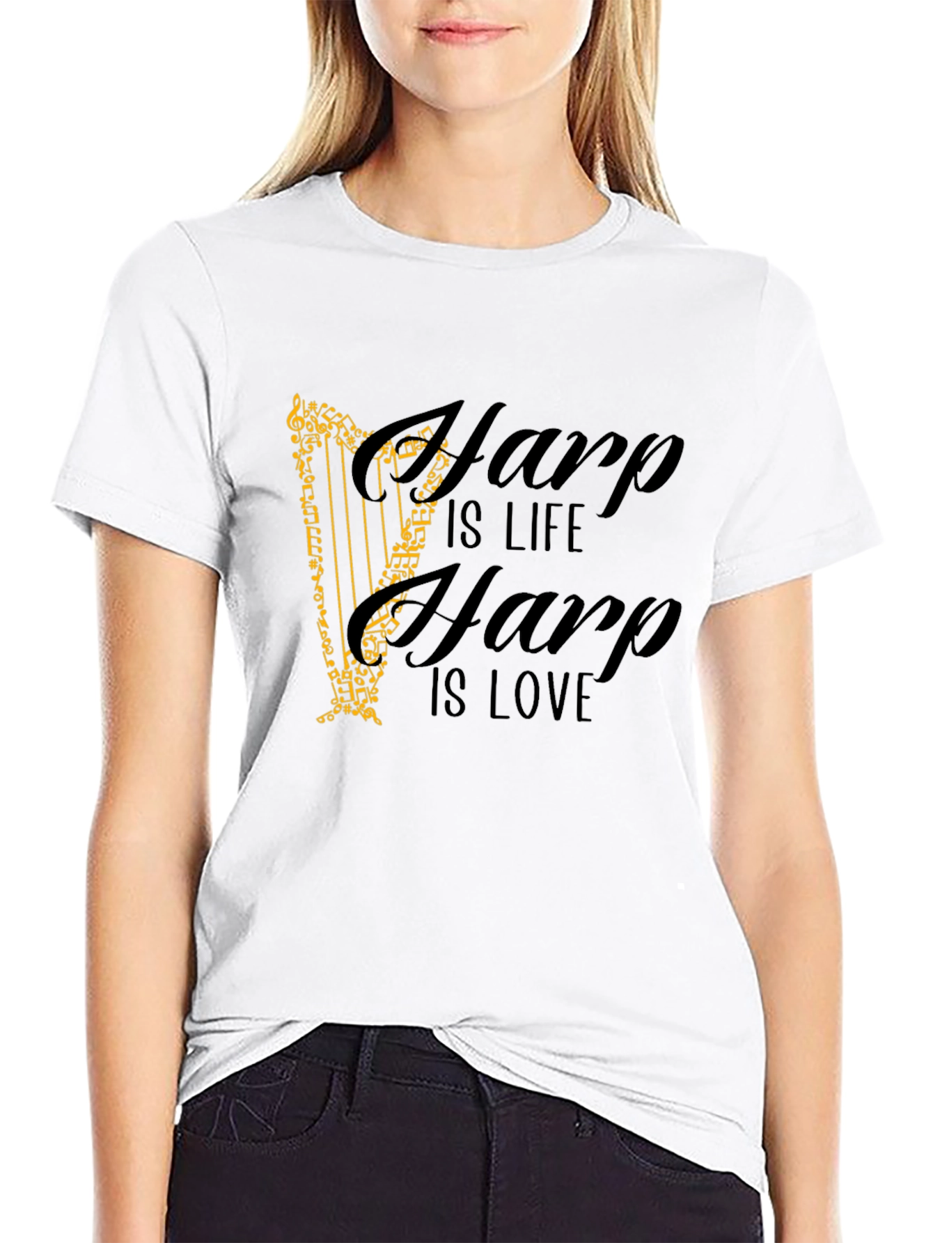 Harp is Life Harp is Love Tee