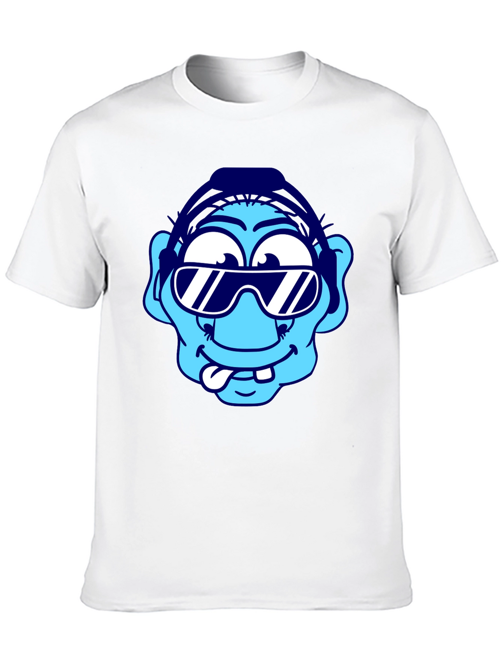 Cartoon Character Graphic Tee - Black