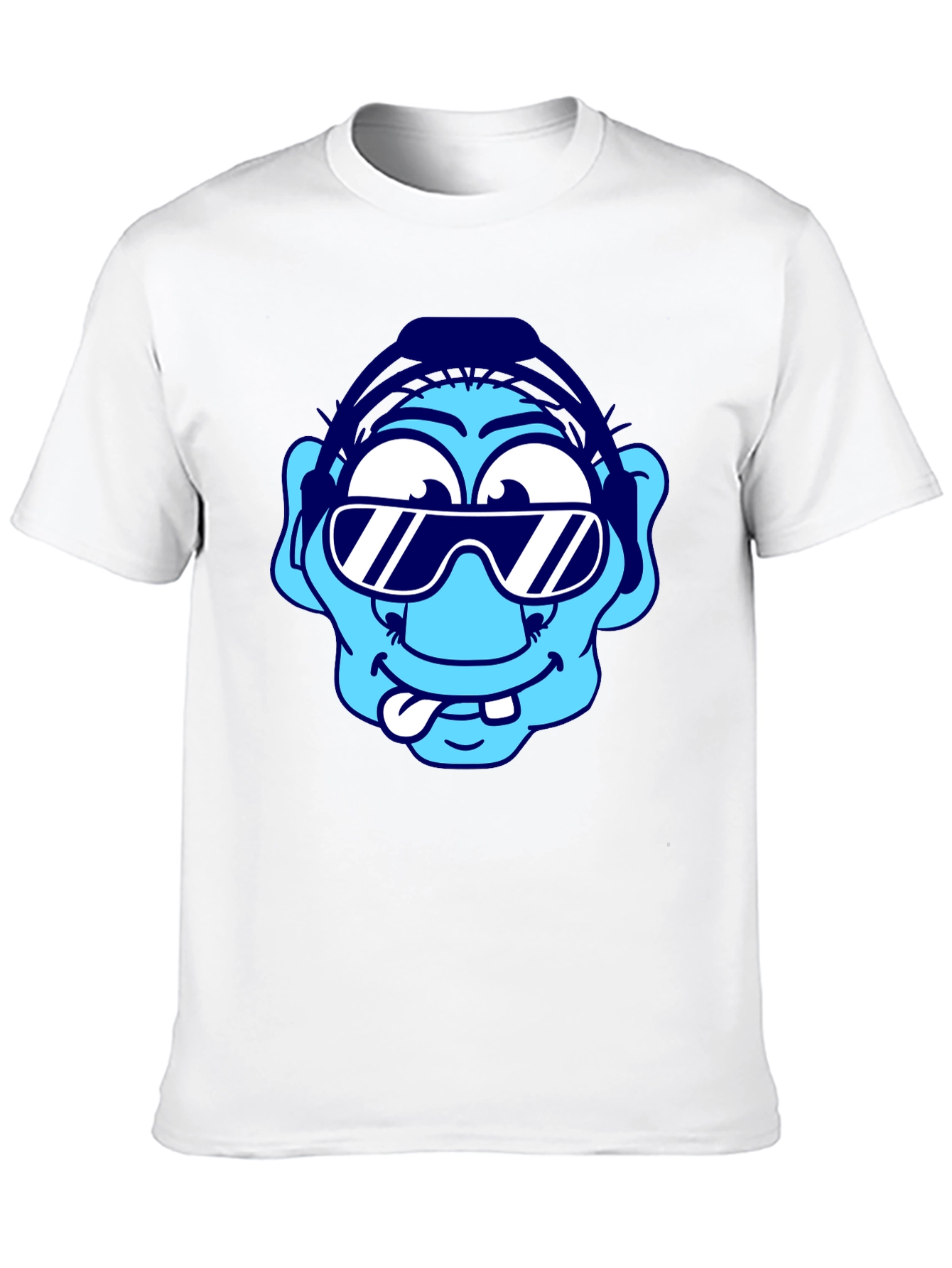 Cartoon Character Graphic Tee - Black