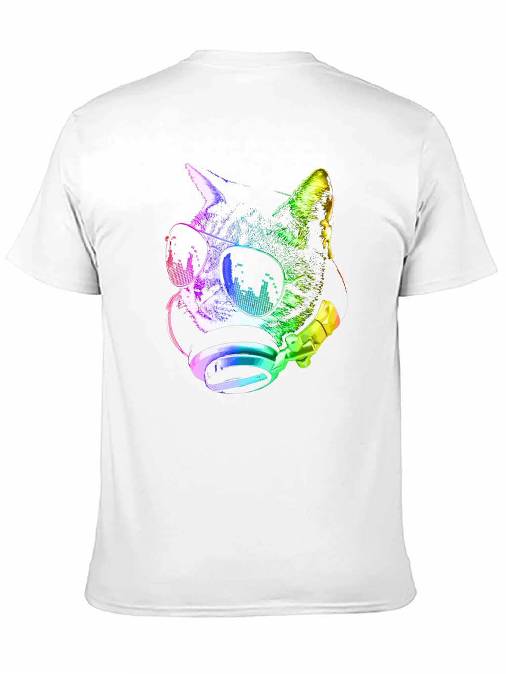 Cool Cat DJ Rainbow T-Shirt