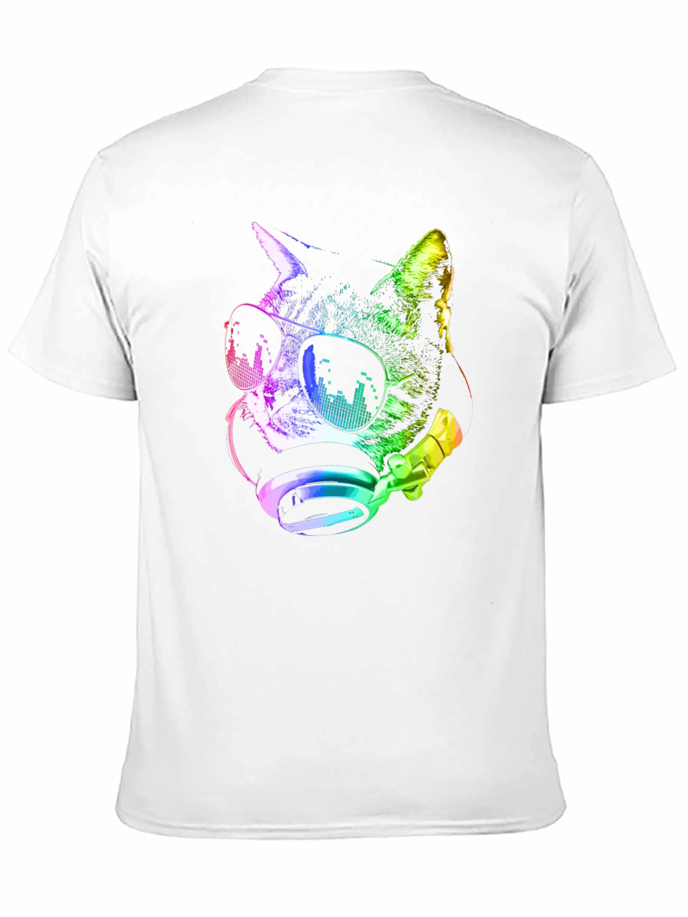Cool Cat DJ Rainbow T-Shirt