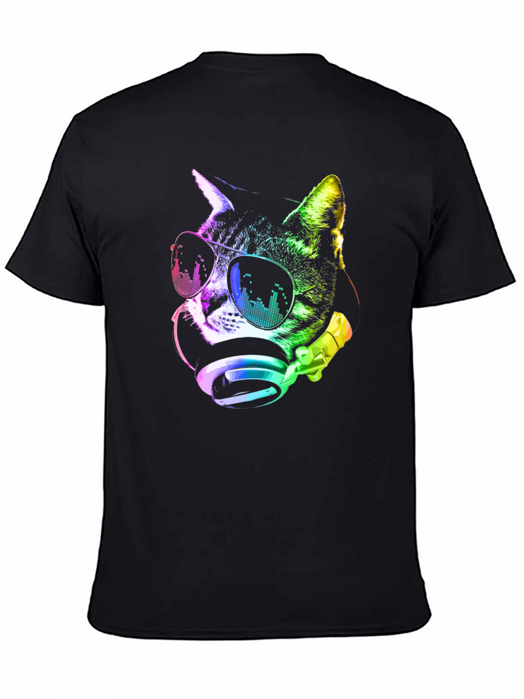 Cool Cat DJ Rainbow T-Shirt