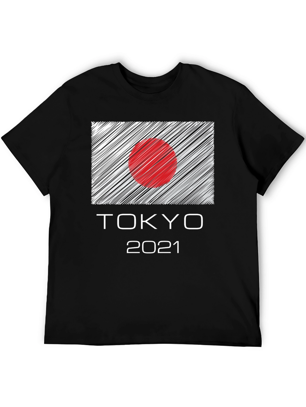 Tokyo 2021 Graphic Tee - Japan Flag Design