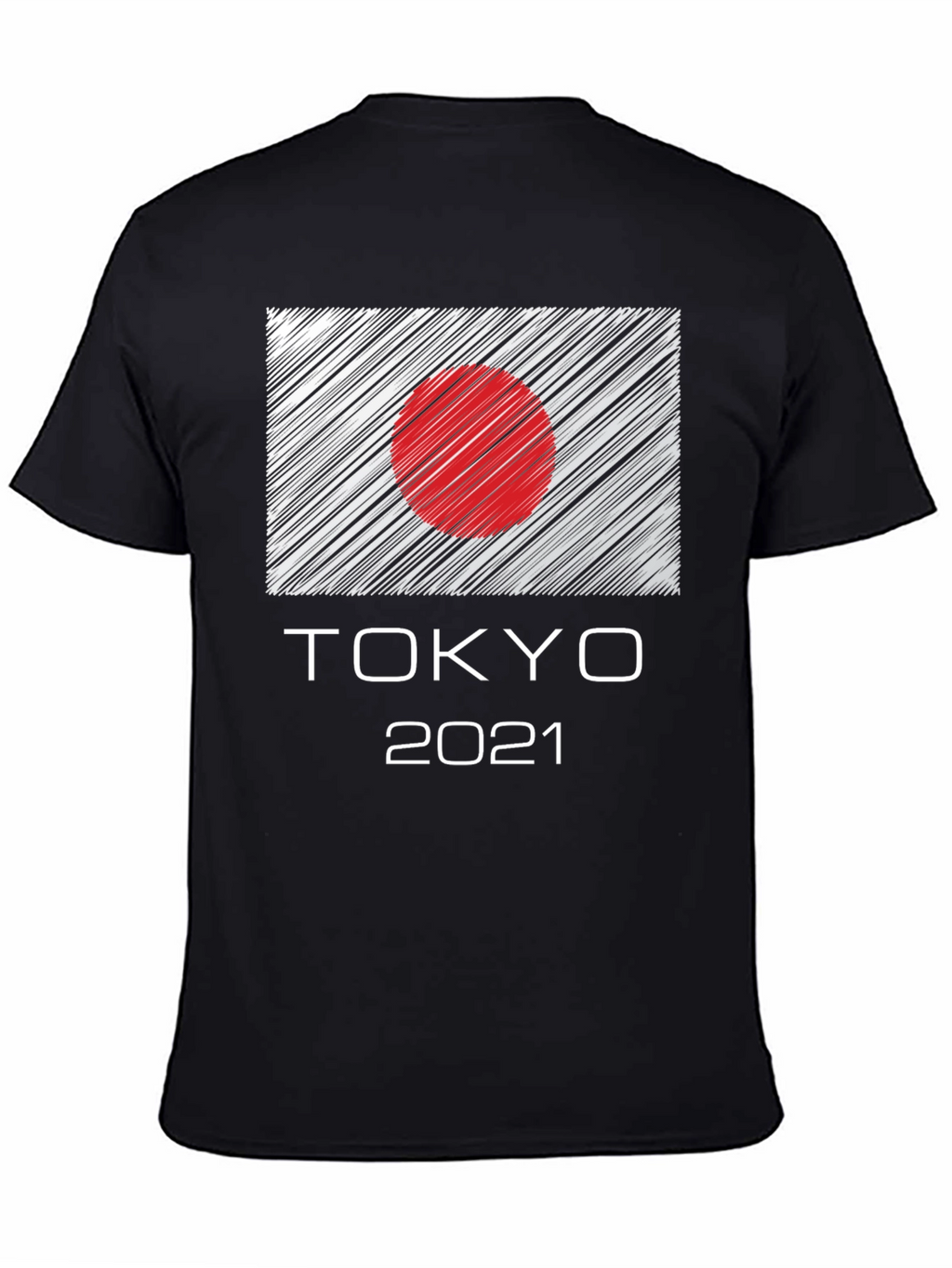 Tokyo 2021 Graphic Tee - Japan Flag Design