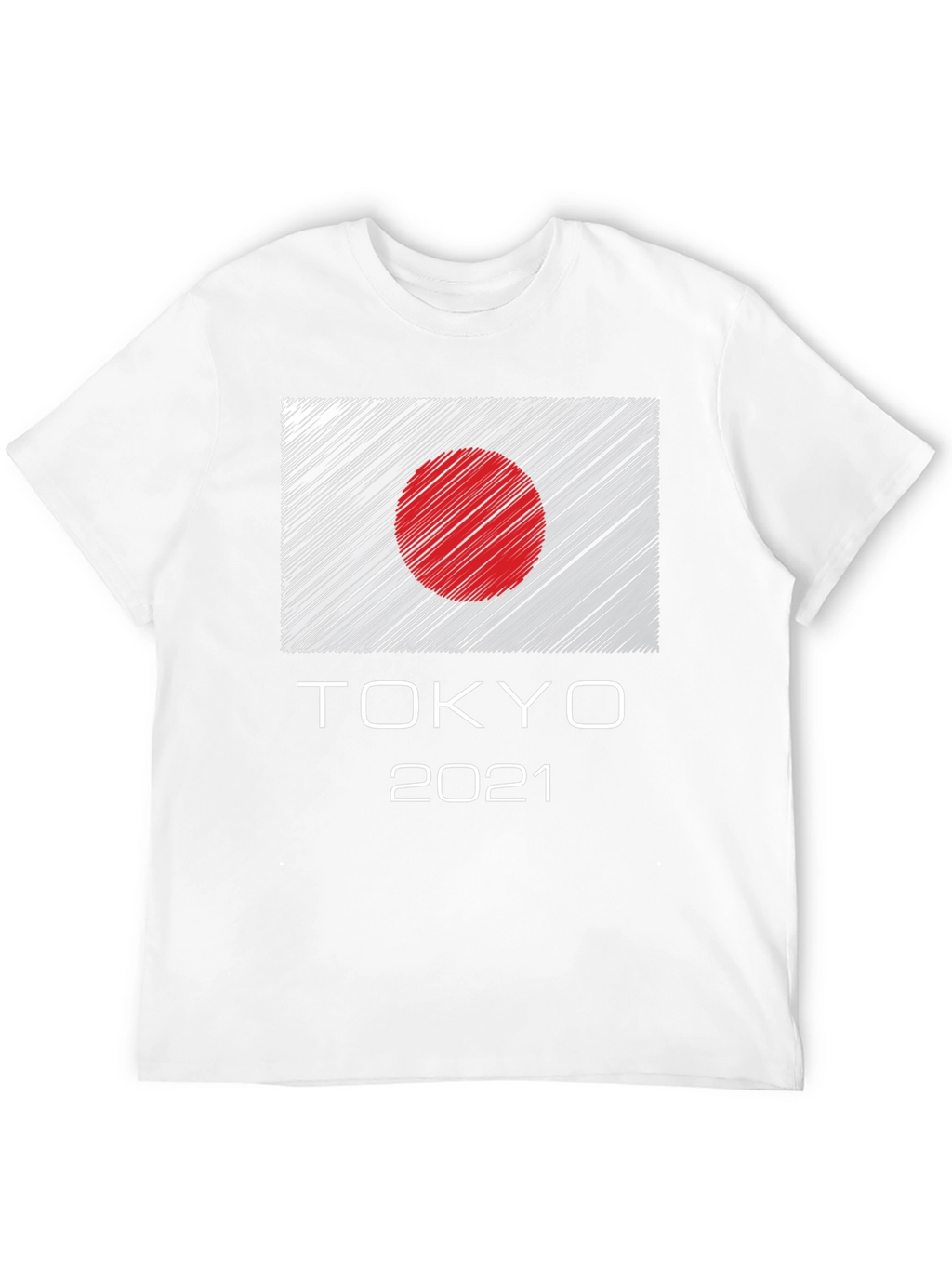 Tokyo 2021 Graphic Tee - Japan Flag Design