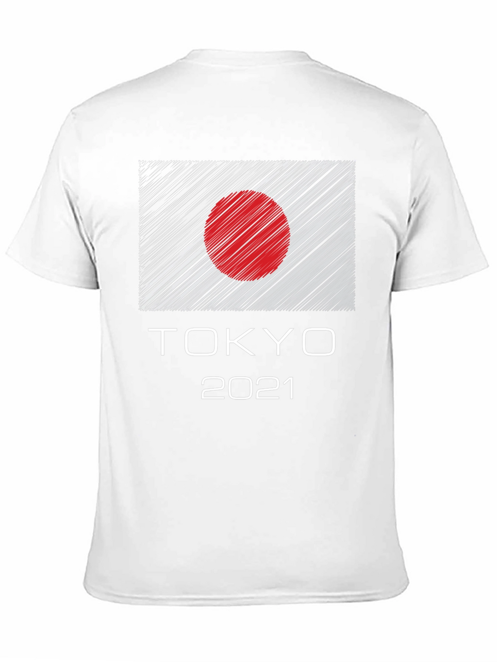 Tokyo 2021 Graphic Tee - Japan Flag Design