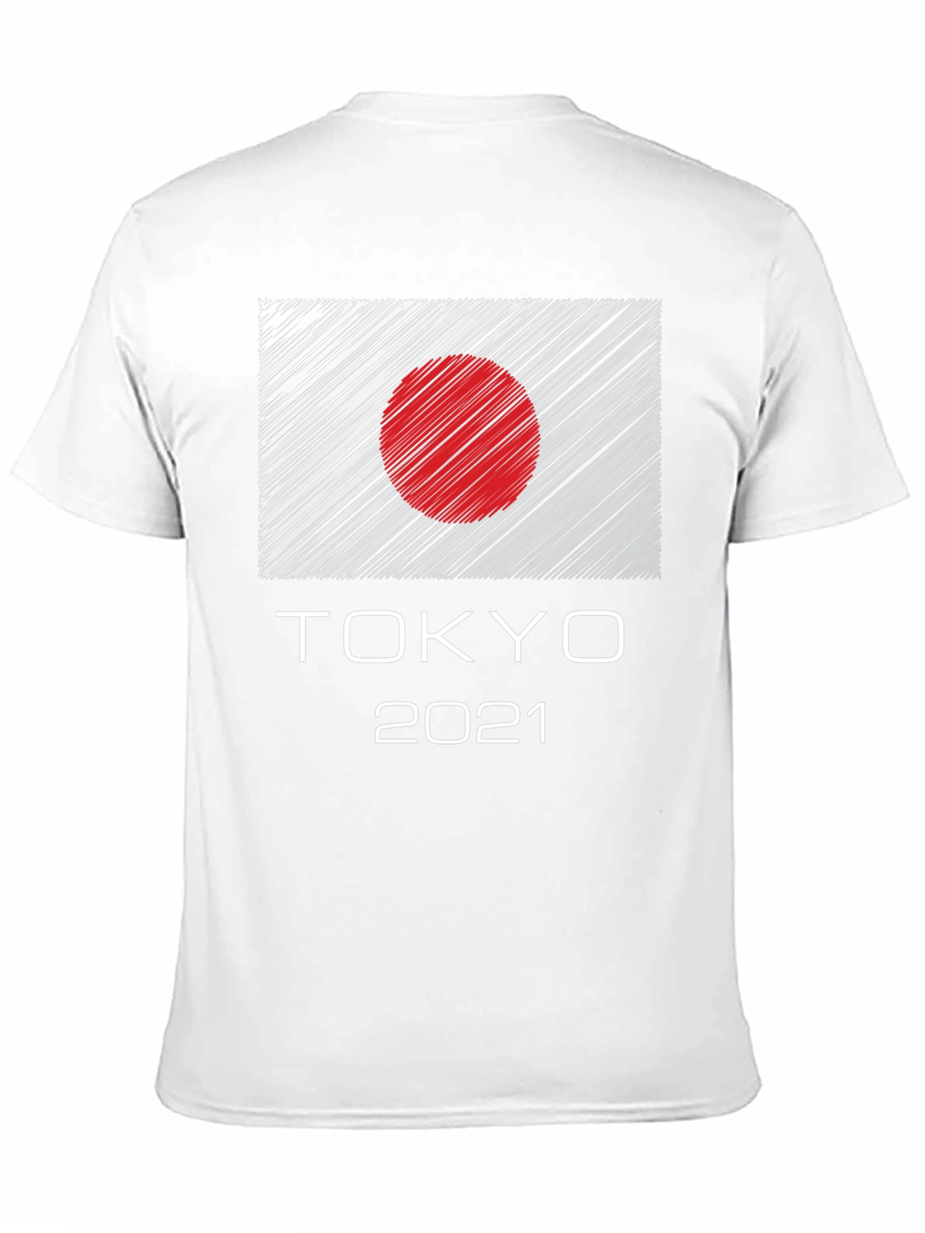 Tokyo 2021 Graphic Tee - Japan Flag Design