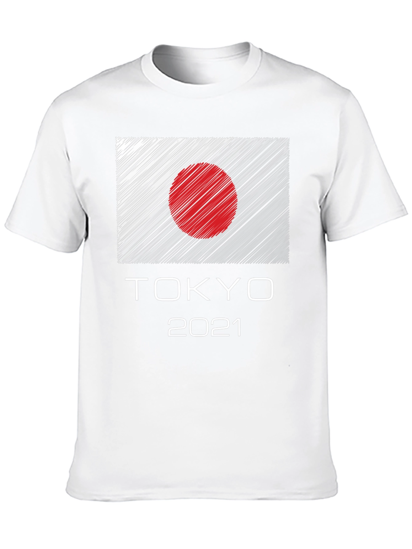 Tokyo 2021 Graphic Tee - Japan Flag Design