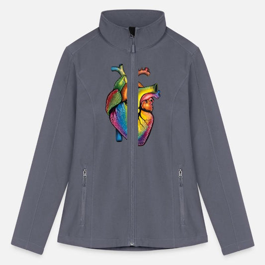 Colored Anatomical Heart Valentines Day Anatomy