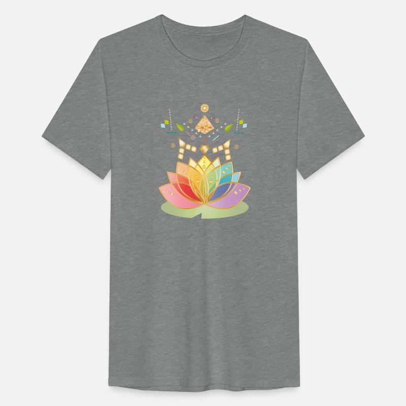 Colorful Chakra Flower Symbol with Ornaments