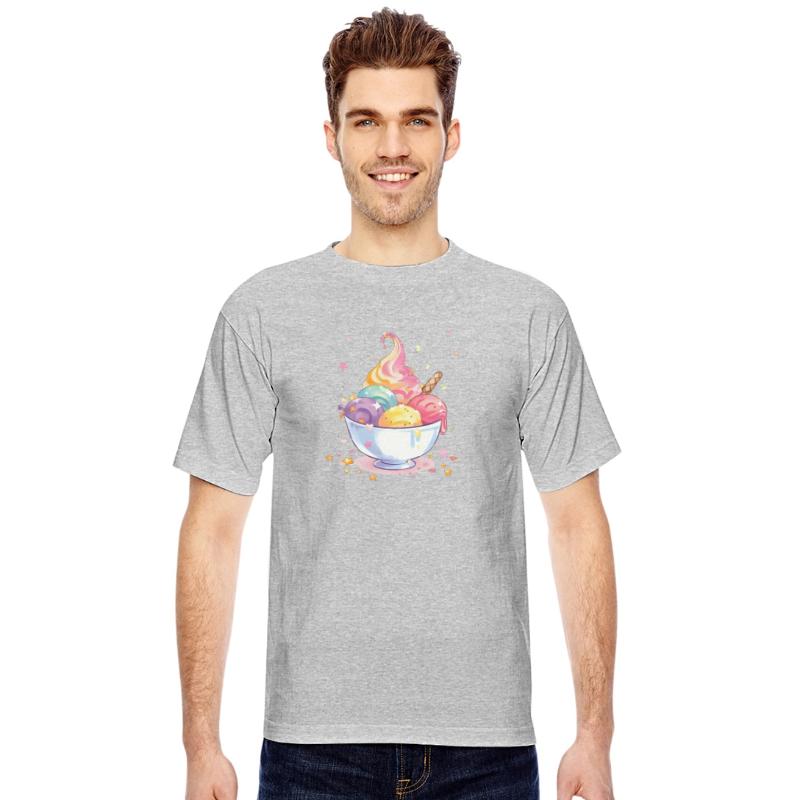 Colorful Ice Cream Sundae Illustration
