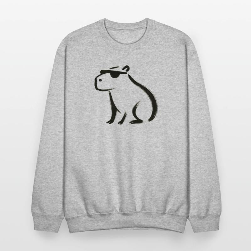 Cool Capybara – Minimalist Ink Animal Design