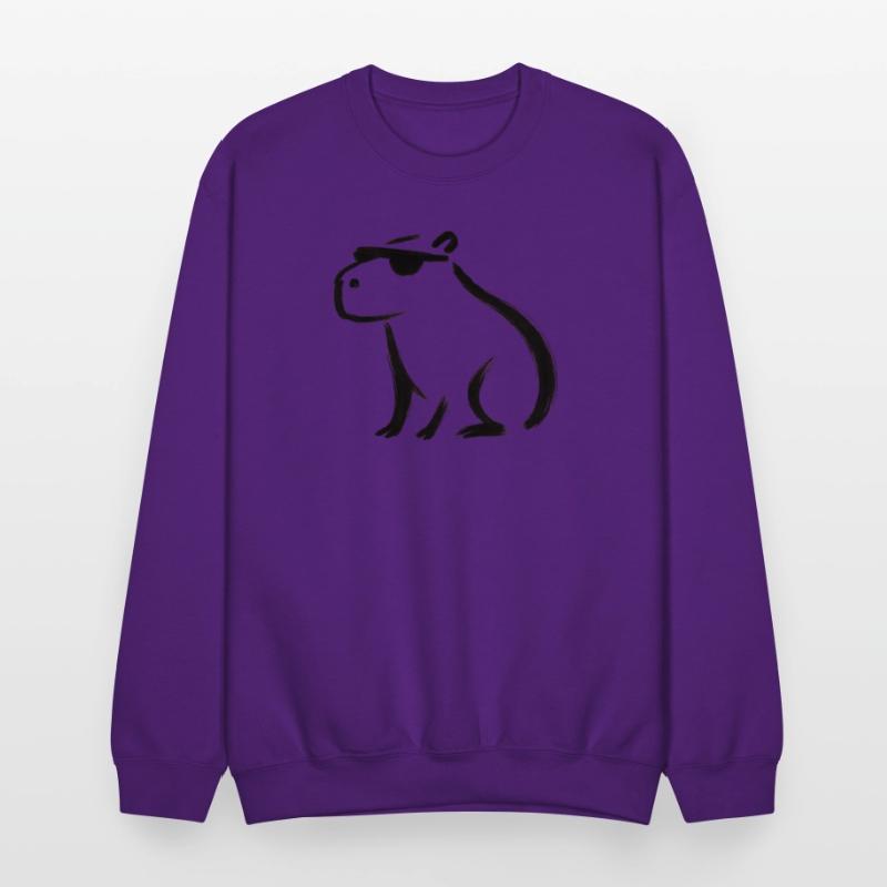 Cool Capybara – Minimalist Ink Animal Design