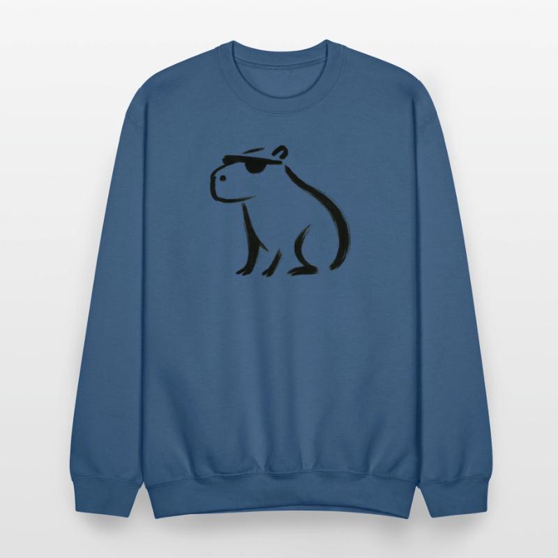 Cool Capybara – Minimalist Ink Animal Design