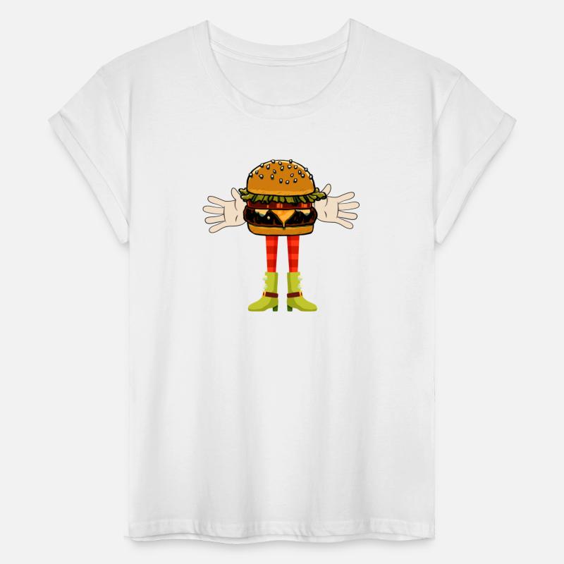 Cool Hamburger Art Men Cute Kawaii Burgermen