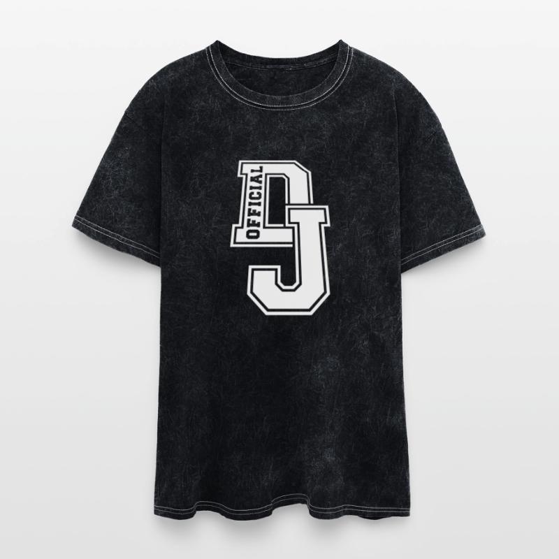 Cool Official DJ Club Music Party Text Lettering