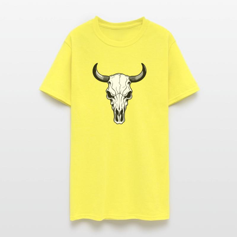 Cow Skull Western Wild West Style