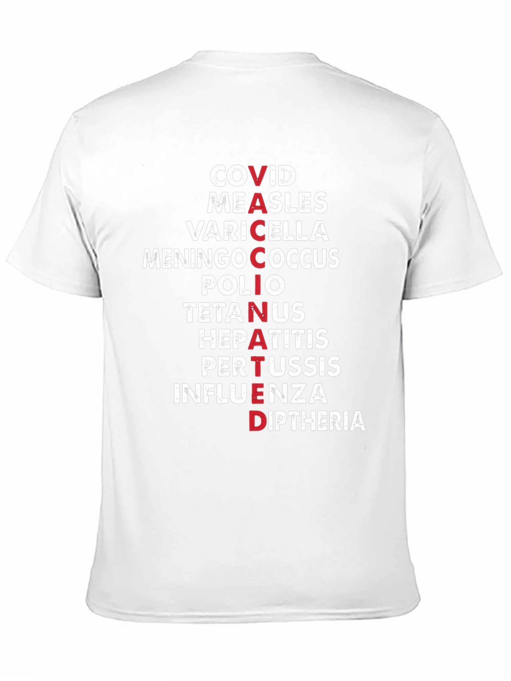 Vaccinated Diseases Graphic T-Shirt
