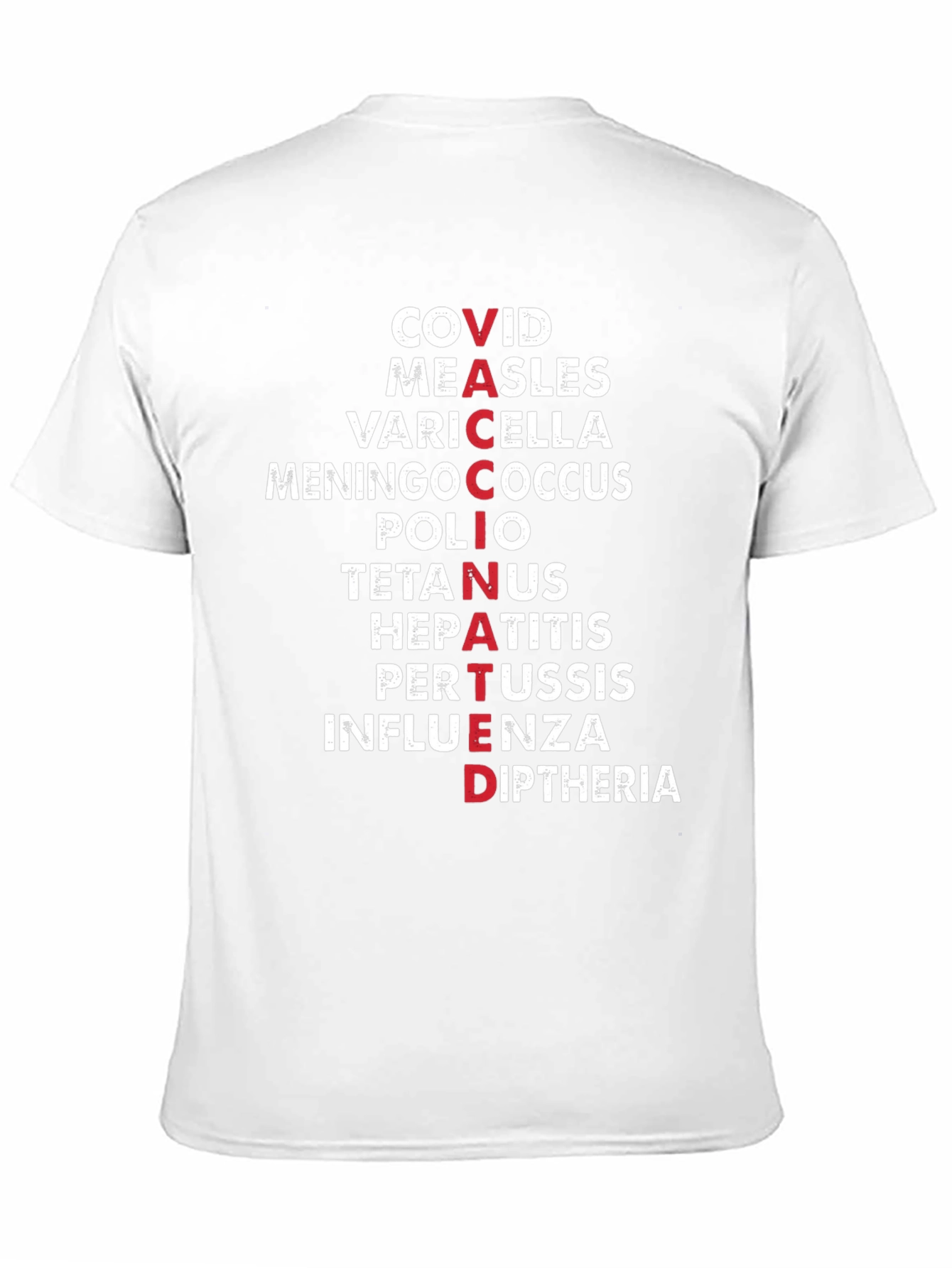 Vaccinated Diseases Graphic T-Shirt