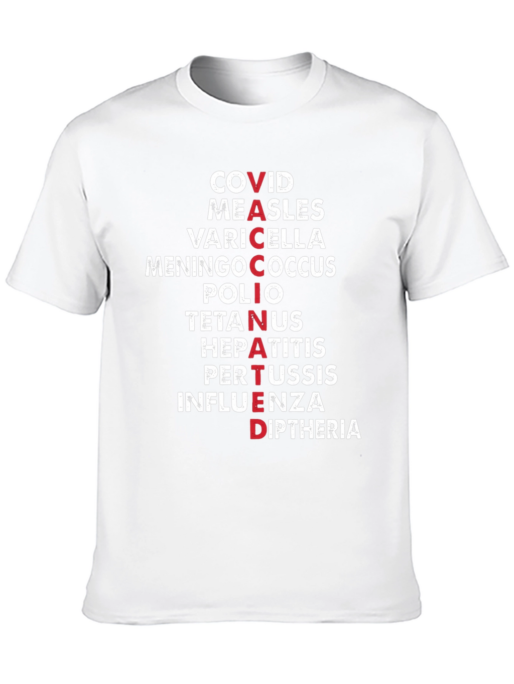 Vaccinated Diseases Graphic T-Shirt