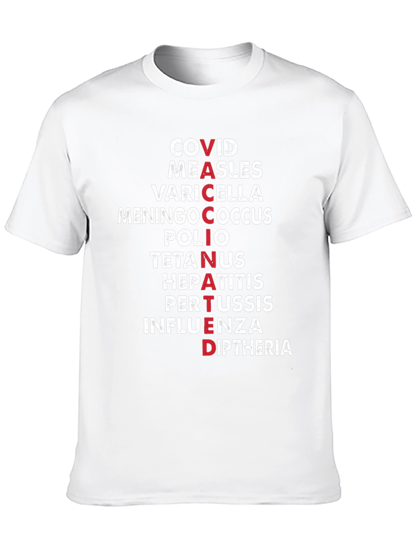 Vaccinated Diseases Graphic T-Shirt