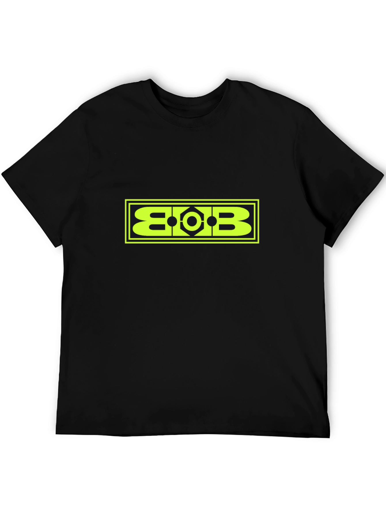 Geometric BOB Graphic Tee - Bold Black T-Shirt